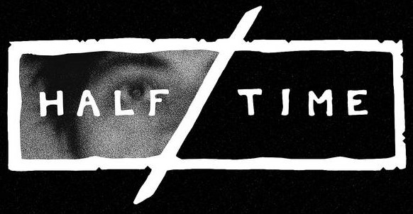 Half/Time black and white logo.
