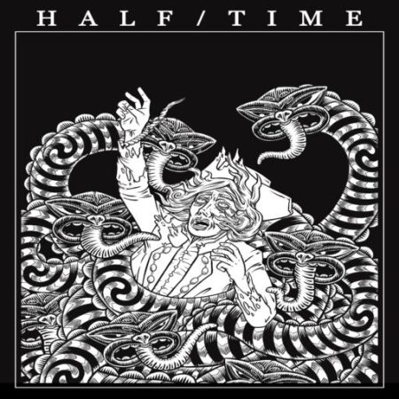 Half/Time album cover, with taniwhas.